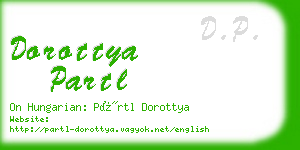 dorottya partl business card